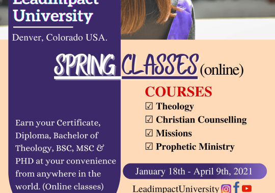 LeadImpact University Online Spring Classes